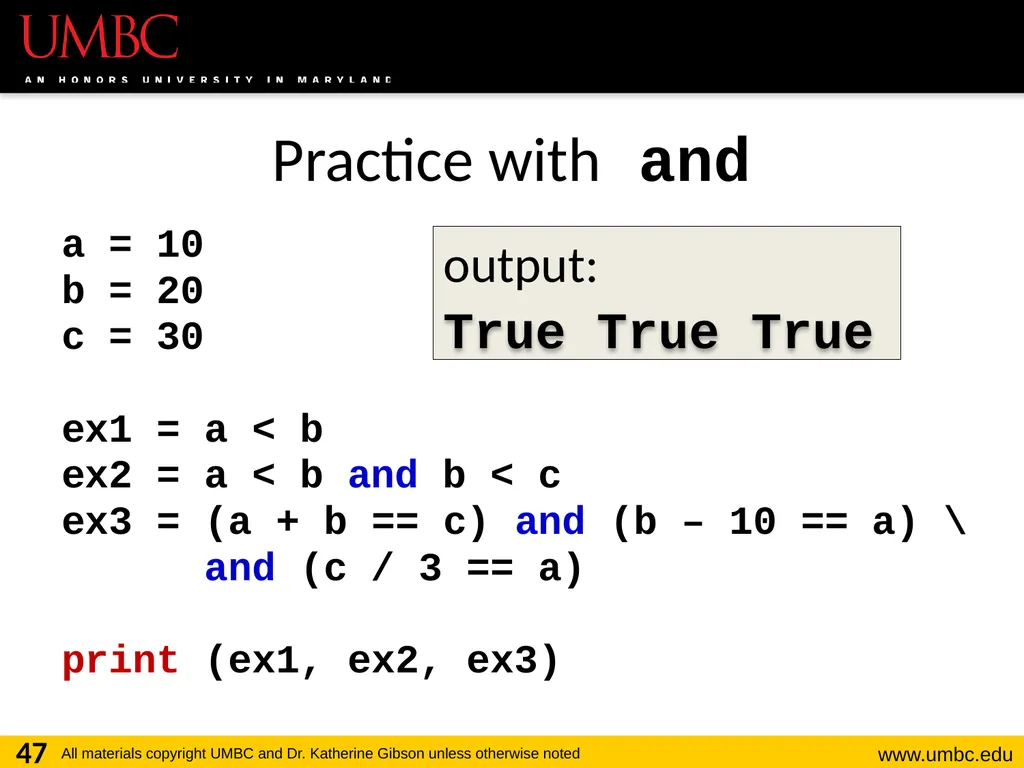 CMSC201 Computer Science I for Majors Lecture 03 – - slide 47 of 56