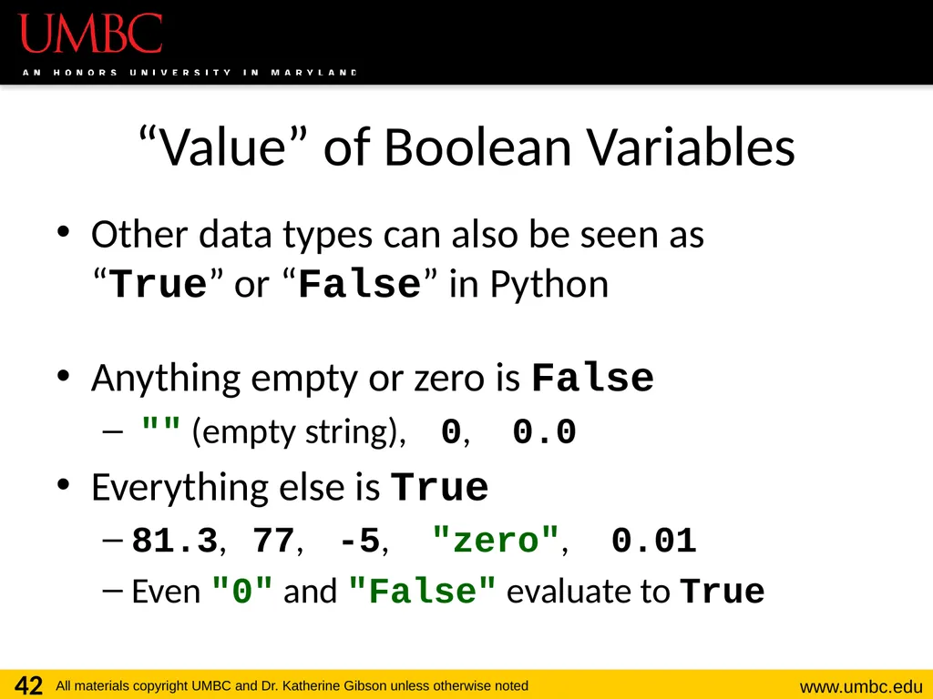 CMSC201 Computer Science I for Majors Lecture 03 – - slide 42 of 56