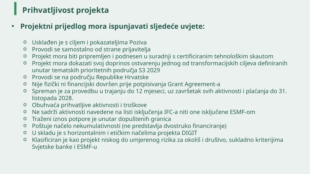 Radionica: Calls for proposals under the - slide 10 of 40