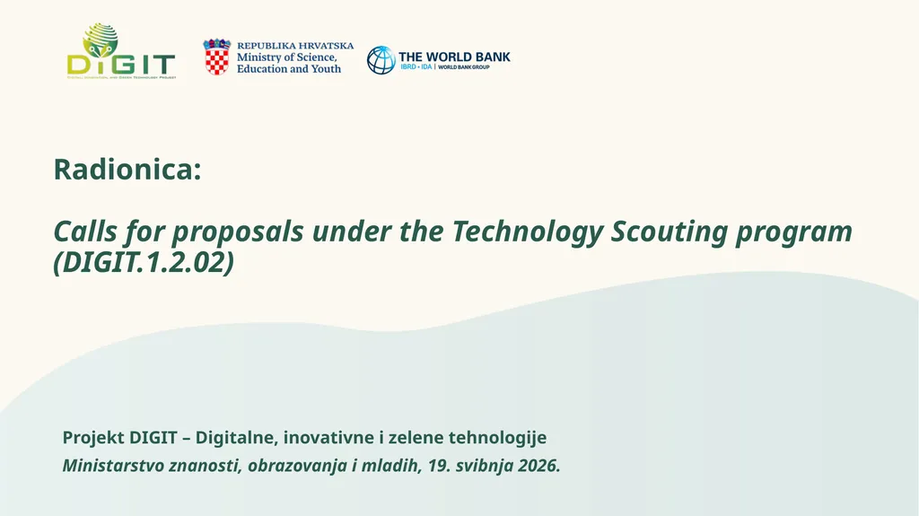 Radionica: Calls for proposals under the - slide 1 of 40