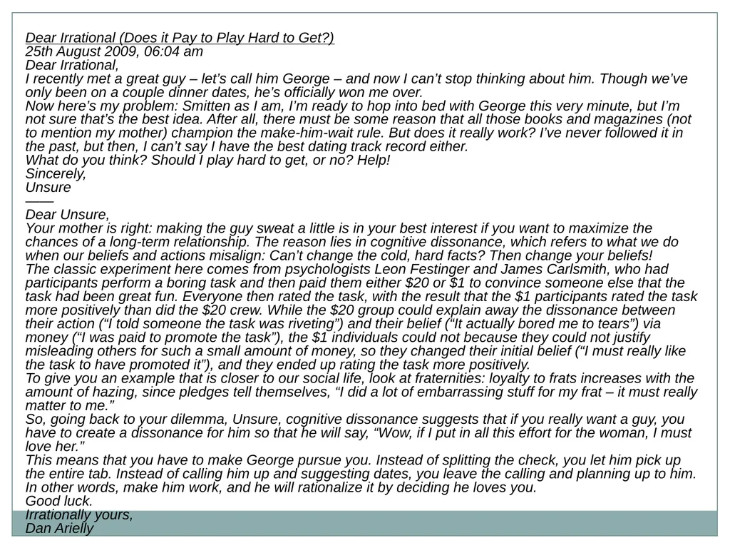 Self-Justification Self-Justification People are - slide 11 of 48