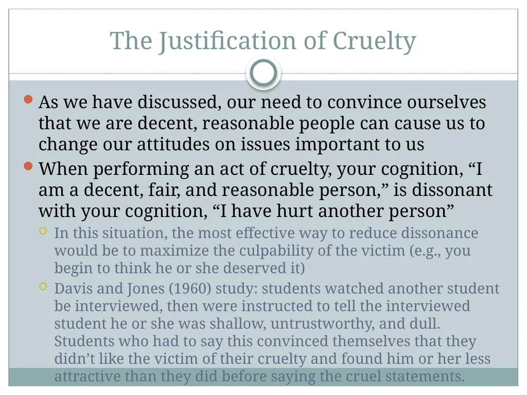 Self-Justification Self-Justification People are - slide 38 of 48