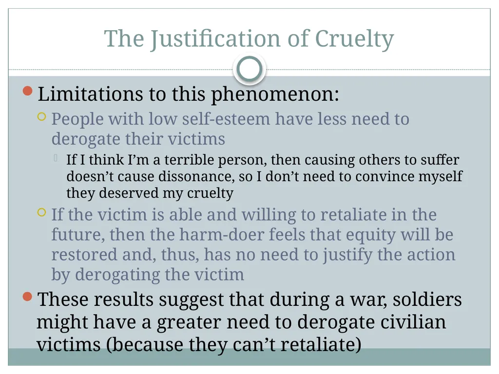 Self-Justification Self-Justification People are - slide 39 of 48