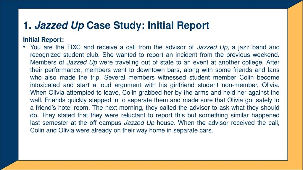 Advanced Title IX Coordinator Workshop Intake and - slide 8 of 51