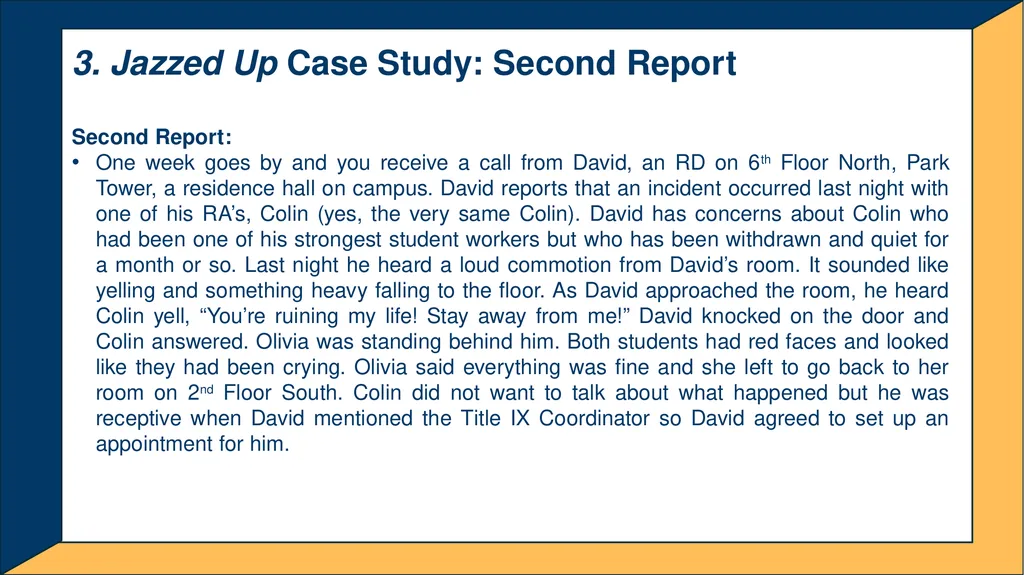 Advanced Title IX Coordinator Workshop Intake and - slide 15 of 51
