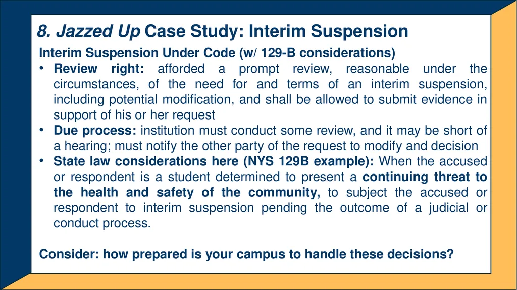 Advanced Title IX Coordinator Workshop Intake and - slide 29 of 51