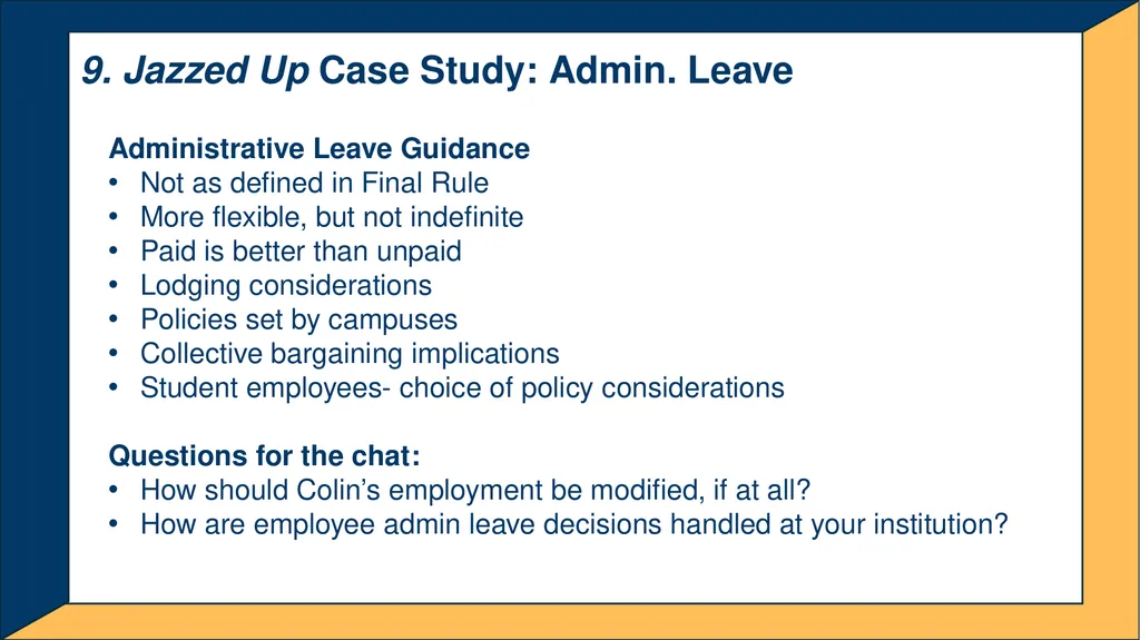 Advanced Title IX Coordinator Workshop Intake and - slide 32 of 51