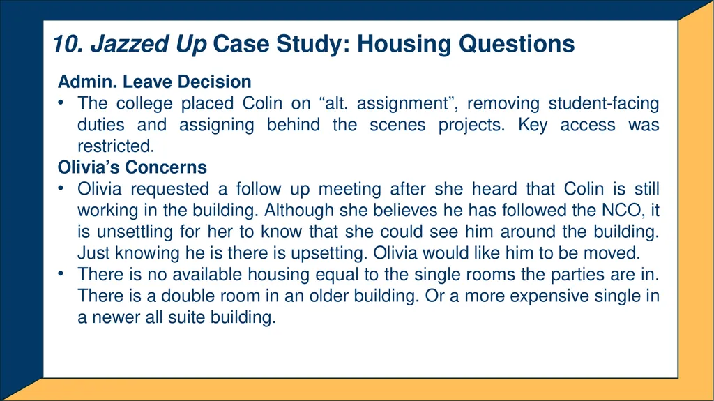 Advanced Title IX Coordinator Workshop Intake and - slide 33 of 51