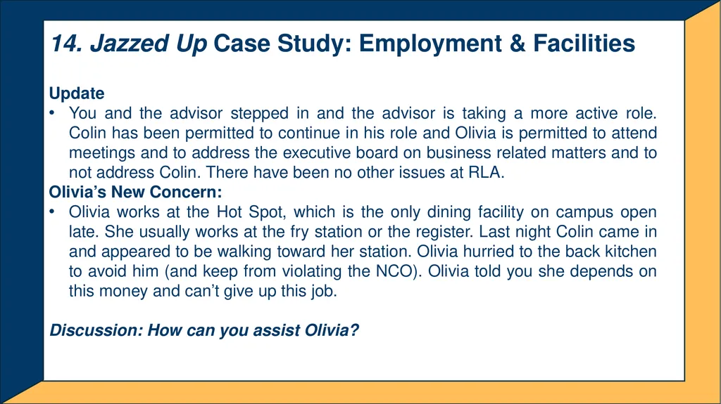 Advanced Title IX Coordinator Workshop Intake and - slide 44 of 51