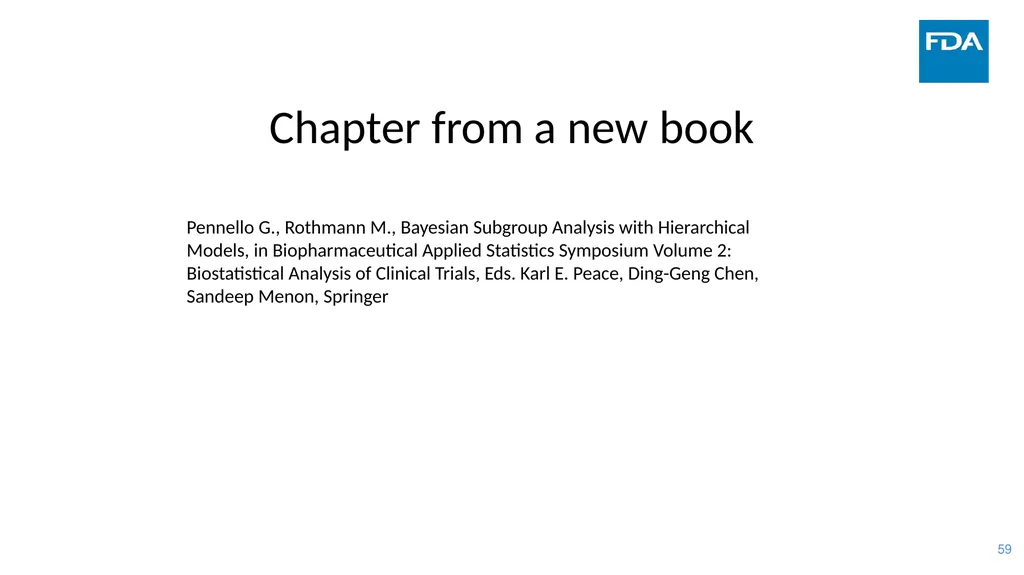 Use of Bayesian Hierarchical Models in the - slide 59 of 60