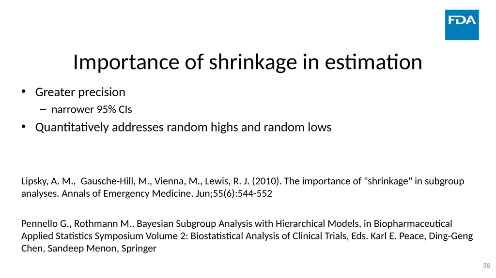 Use of Bayesian Hierarchical Models in the - slide 36 of 60