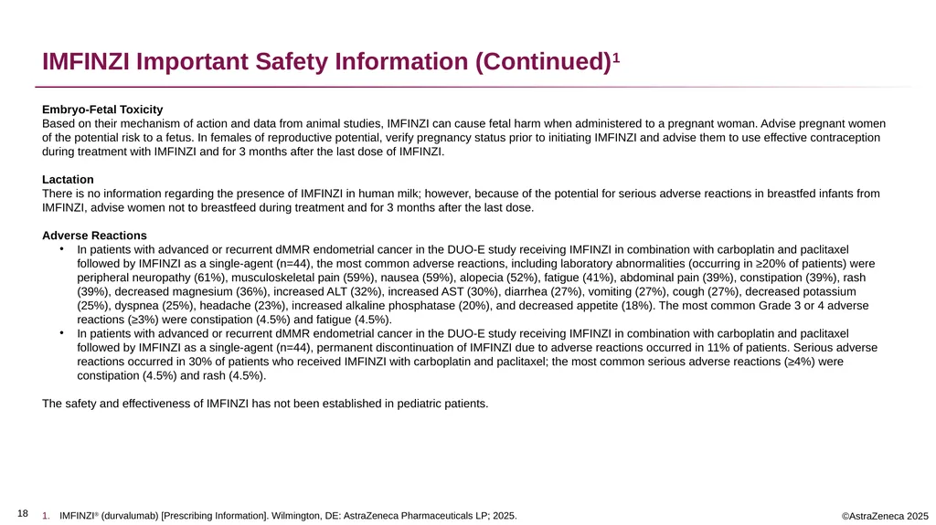 0 Important Information for Healthcare Providers - slide 18 of 20