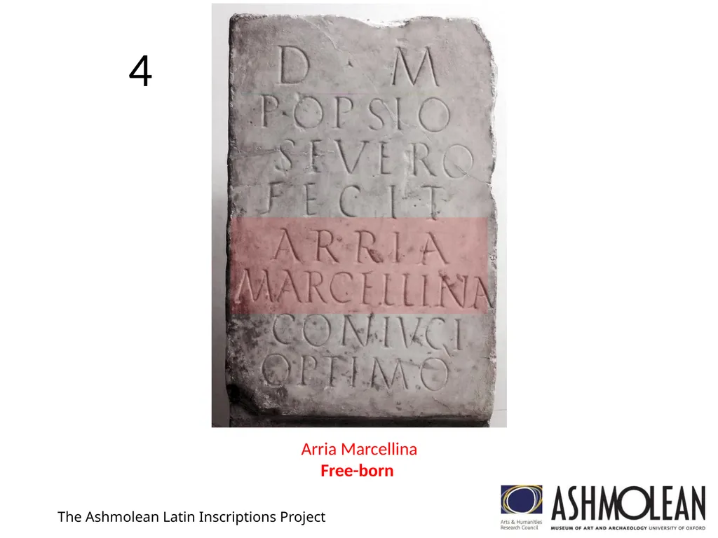 1 The Ashmolean Latin Inscriptions Project 2 The - slide 10 of 11