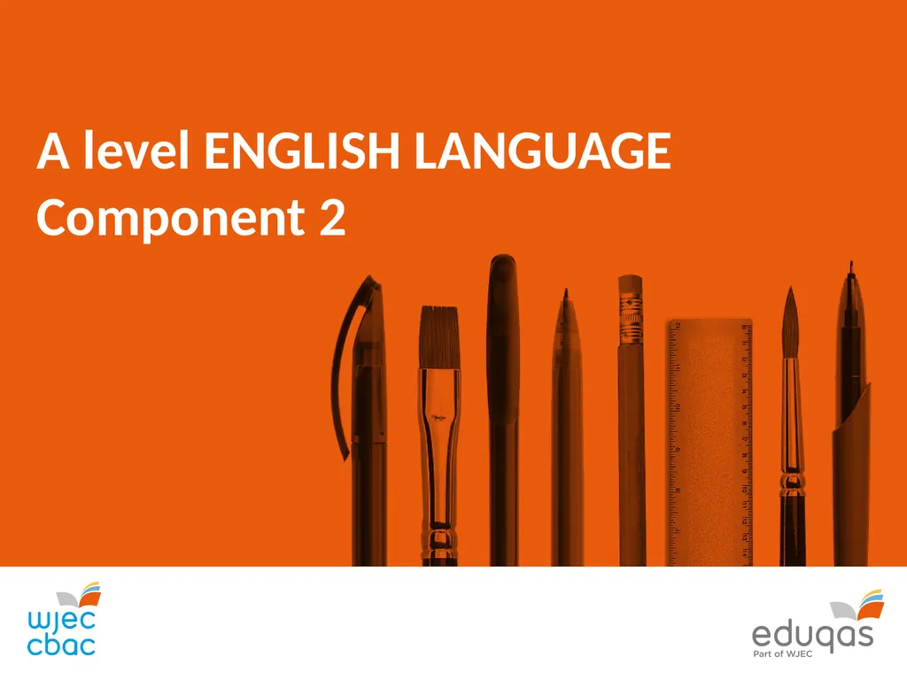 A level ENGLISH LANGUAGE Component 2 QUESTION 1(a) - slide 1 of 53