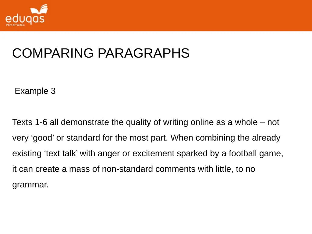 A level ENGLISH LANGUAGE Component 2 QUESTION 1(a) - slide 41 of 53