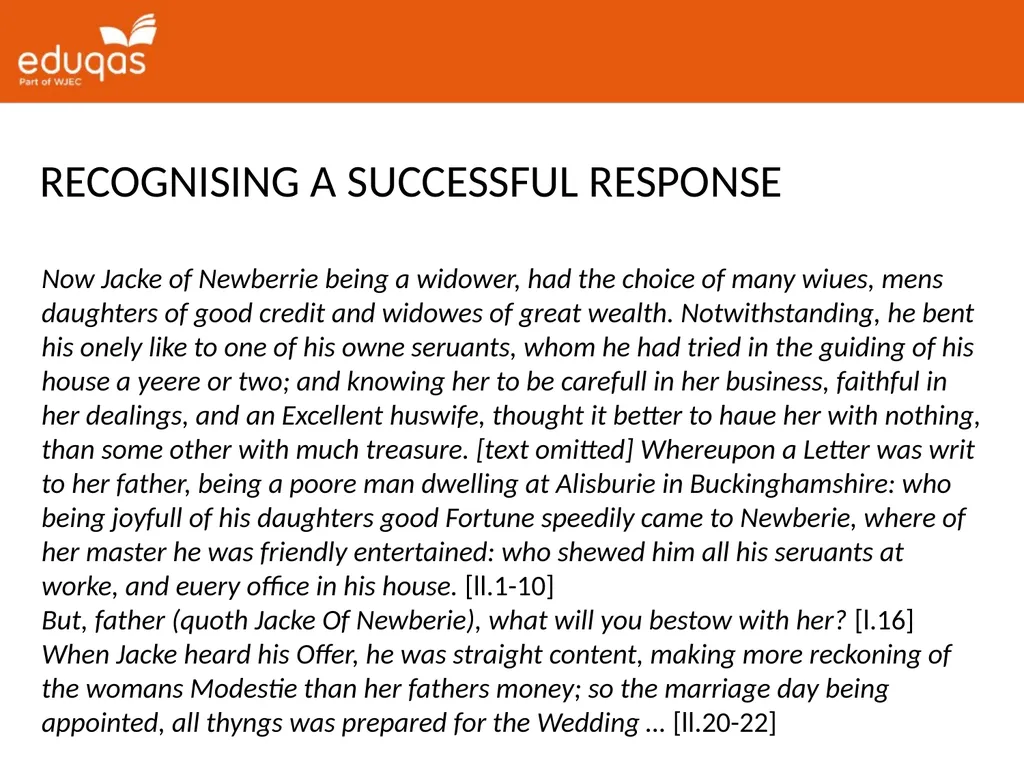 A level ENGLISH LANGUAGE Component 2 QUESTION 1(a) - slide 18 of 53