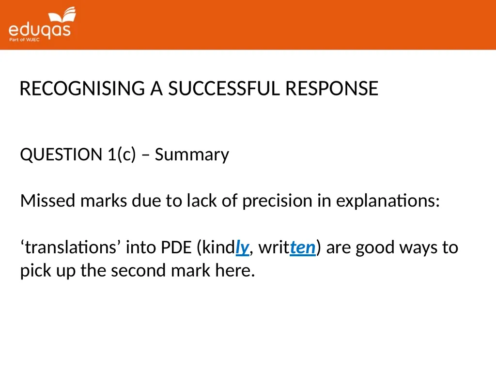 A level ENGLISH LANGUAGE Component 2 QUESTION 1(a) - slide 16 of 53