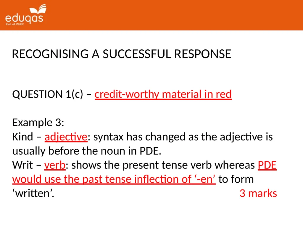 A level ENGLISH LANGUAGE Component 2 QUESTION 1(a) - slide 15 of 53