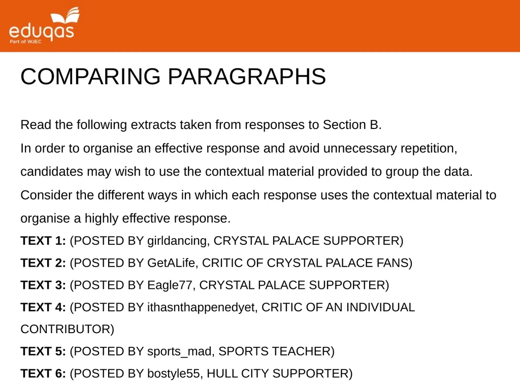 A level ENGLISH LANGUAGE Component 2 QUESTION 1(a) - slide 43 of 53