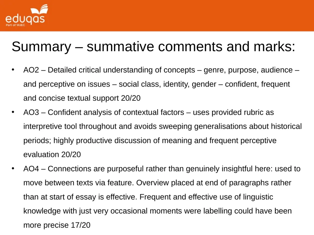 A level ENGLISH LANGUAGE Component 2 QUESTION 1(a) - slide 32 of 53
