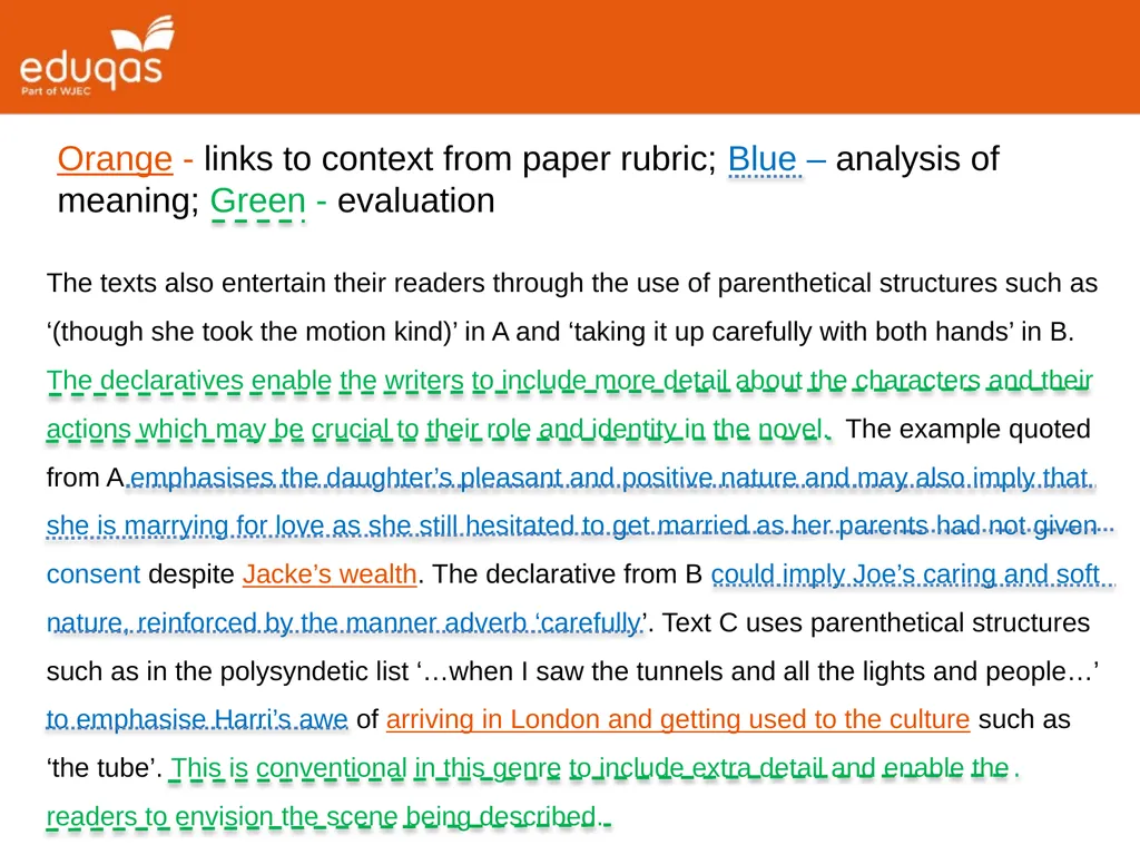 A level ENGLISH LANGUAGE Component 2 QUESTION 1(a) - slide 30 of 53