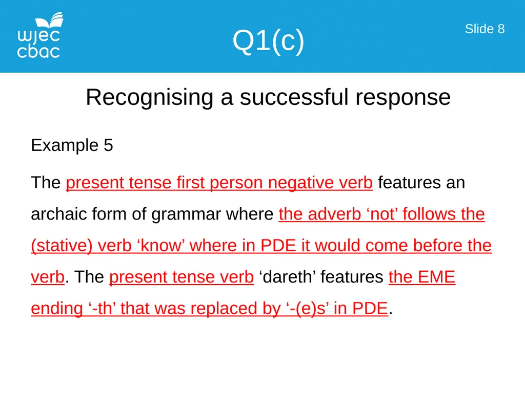 Language Over Time Working with AO3 Slide 1 Those - slide 8 of 46