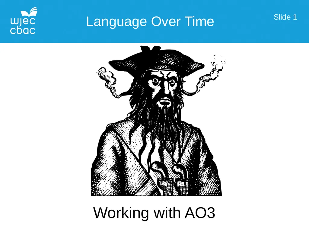 Language Over Time Working with AO3 Slide 1 Those - slide 1 of 46