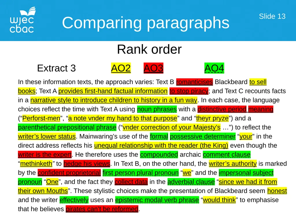 Language Over Time Working with AO3 Slide 1 Those - slide 13 of 46