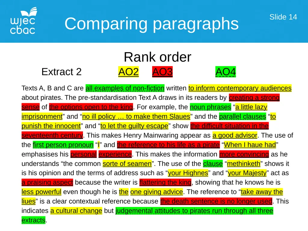 Language Over Time Working with AO3 Slide 1 Those - slide 14 of 46