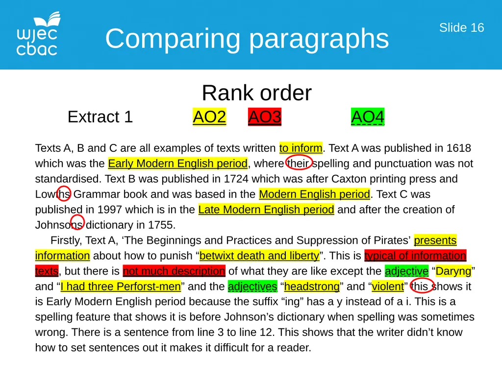 Language Over Time Working with AO3 Slide 1 Those - slide 16 of 46