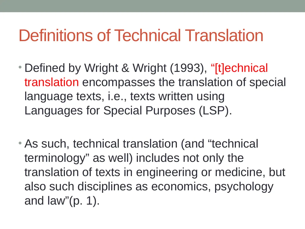 Technical & scientific translation General - slide 8 of 60
