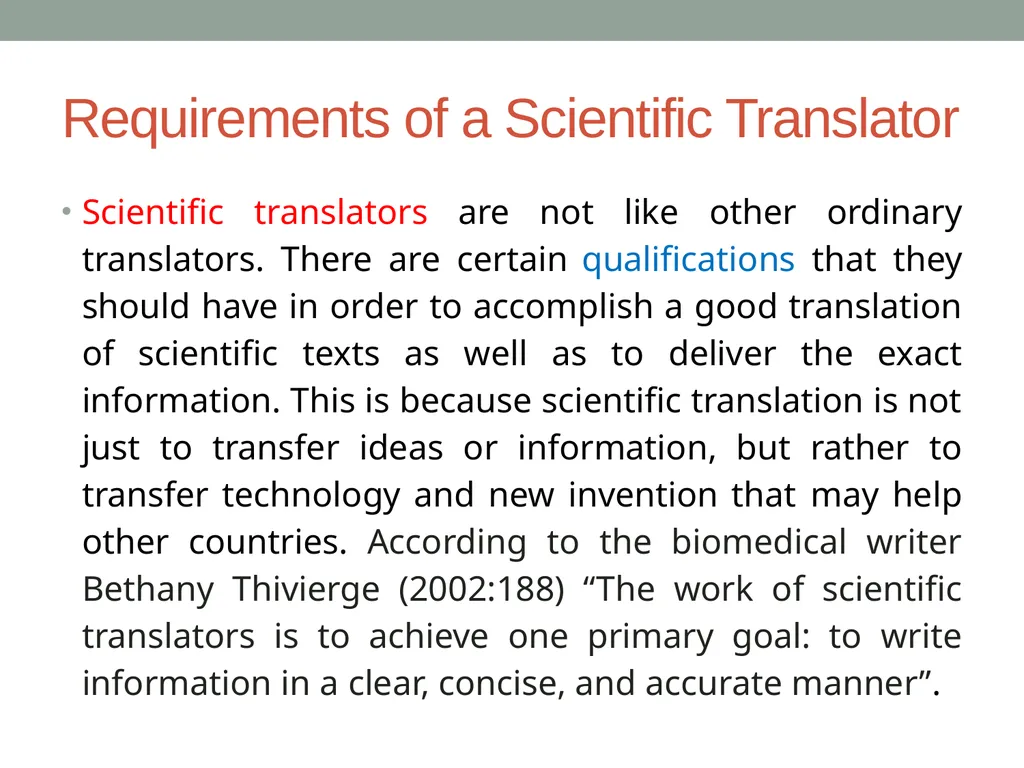 Technical & scientific translation General - slide 14 of 60