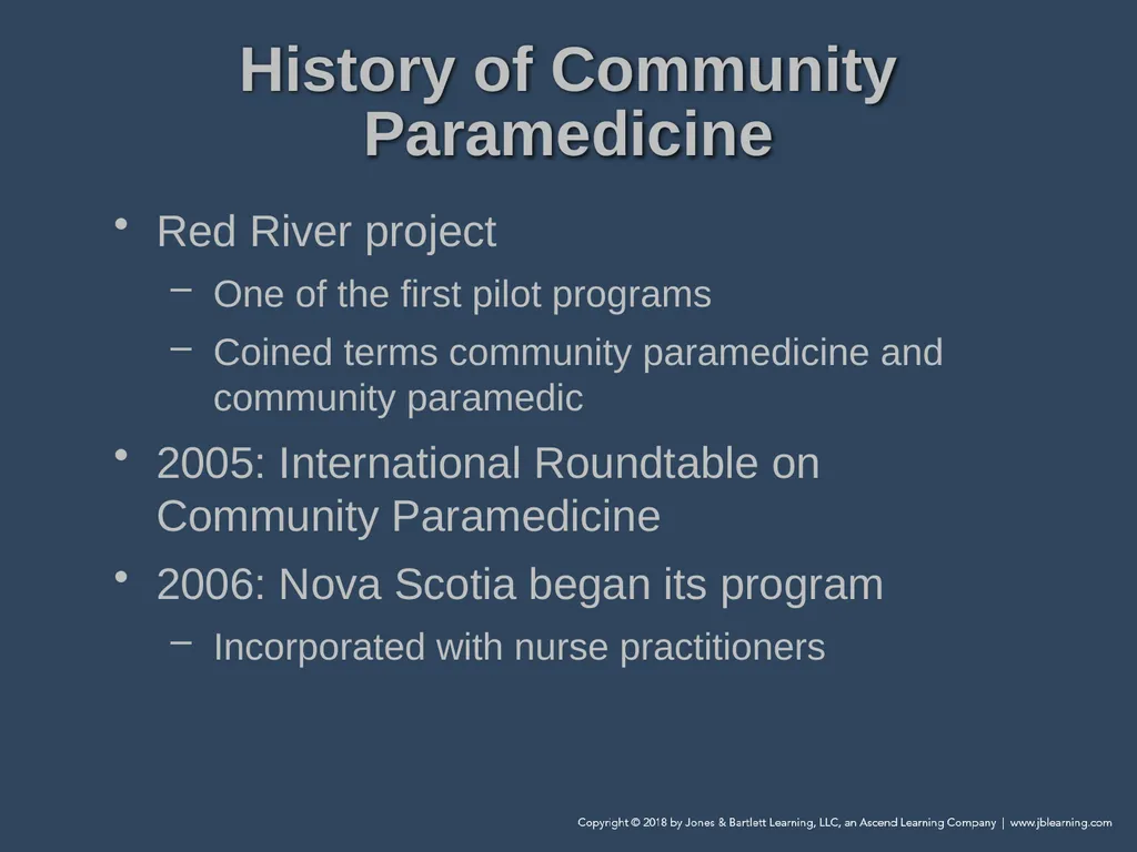 Chapter 1 Introduction to Community Paramedicine - slide 9 of 29
