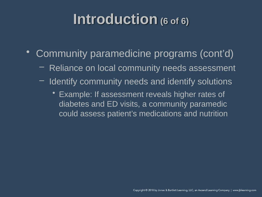 Chapter 1 Introduction to Community Paramedicine - slide 8 of 29