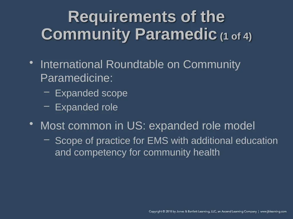 Chapter 1 Introduction to Community Paramedicine - slide 14 of 29