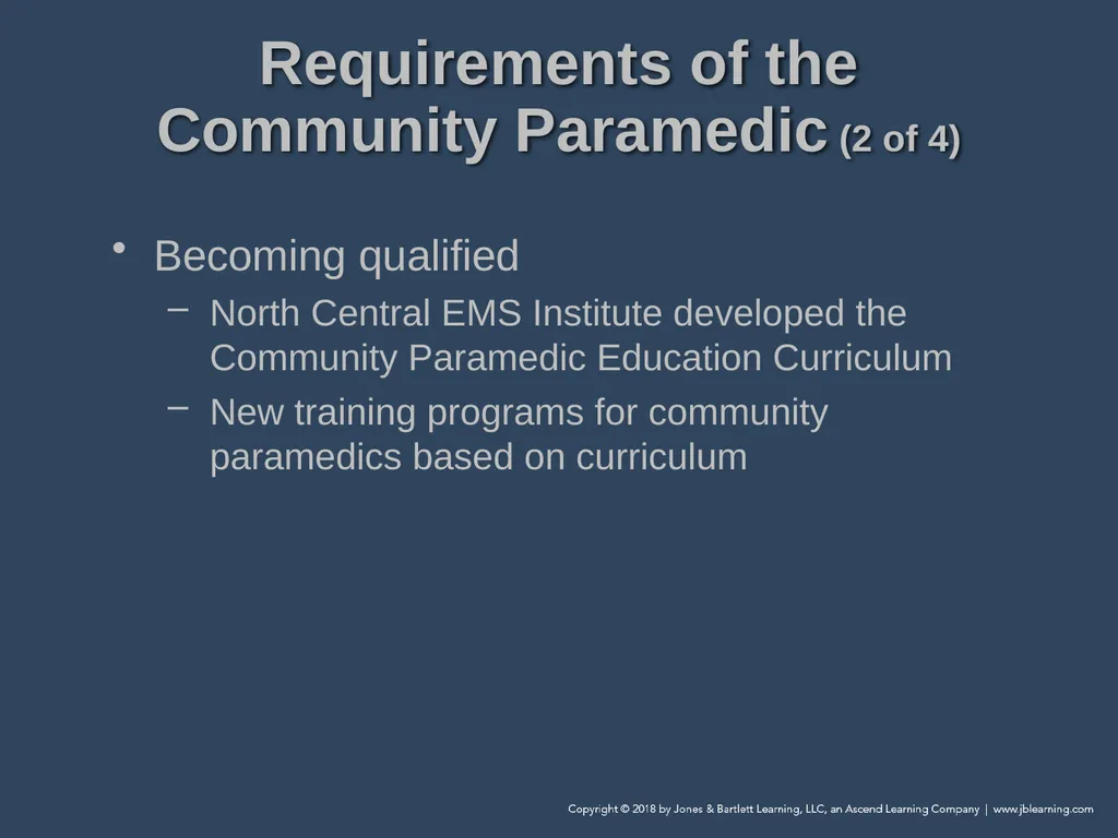 Chapter 1 Introduction to Community Paramedicine - slide 15 of 29