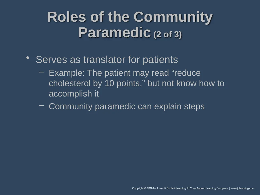 Chapter 1 Introduction to Community Paramedicine - slide 19 of 29