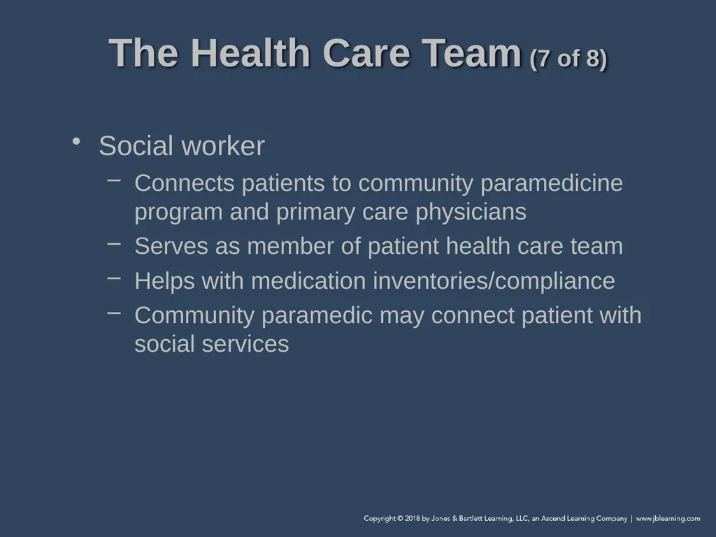 Chapter 1 Introduction to Community Paramedicine - slide 27 of 29