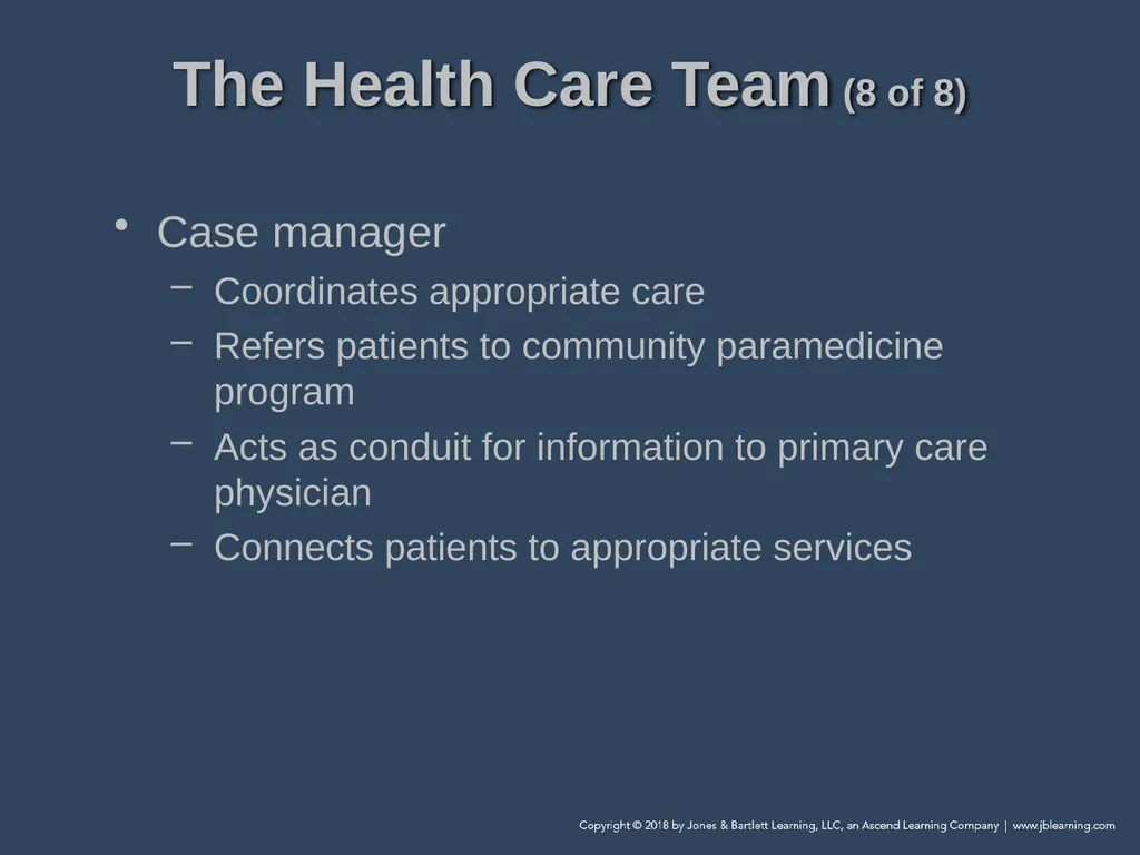 Chapter 1 Introduction to Community Paramedicine - slide 28 of 29