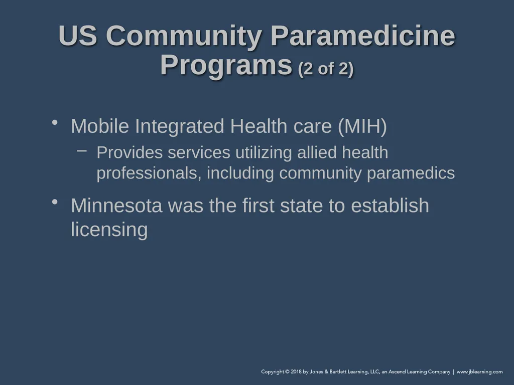 Chapter 1 Introduction to Community Paramedicine - slide 11 of 29
