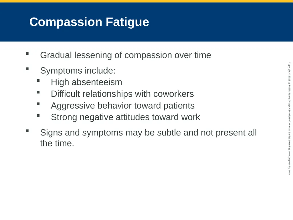 Workforce Safety and Wellness CHAPTER 2: Focused - slide 49 of 65