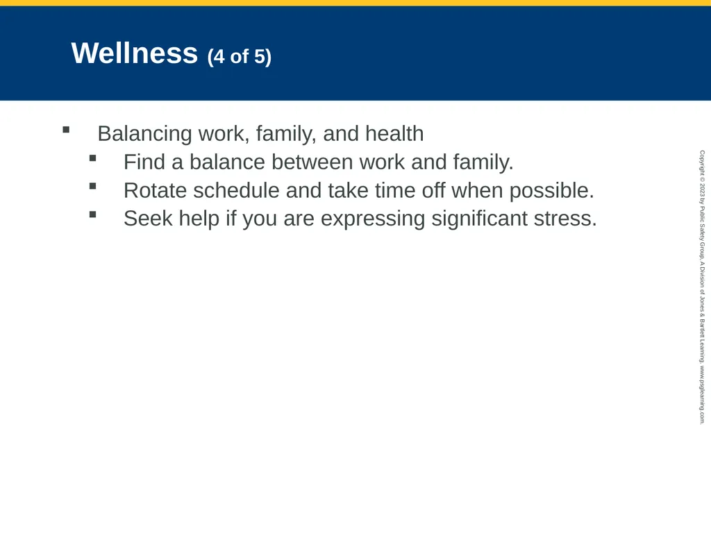 Workforce Safety and Wellness CHAPTER 2: Focused - slide 54 of 65