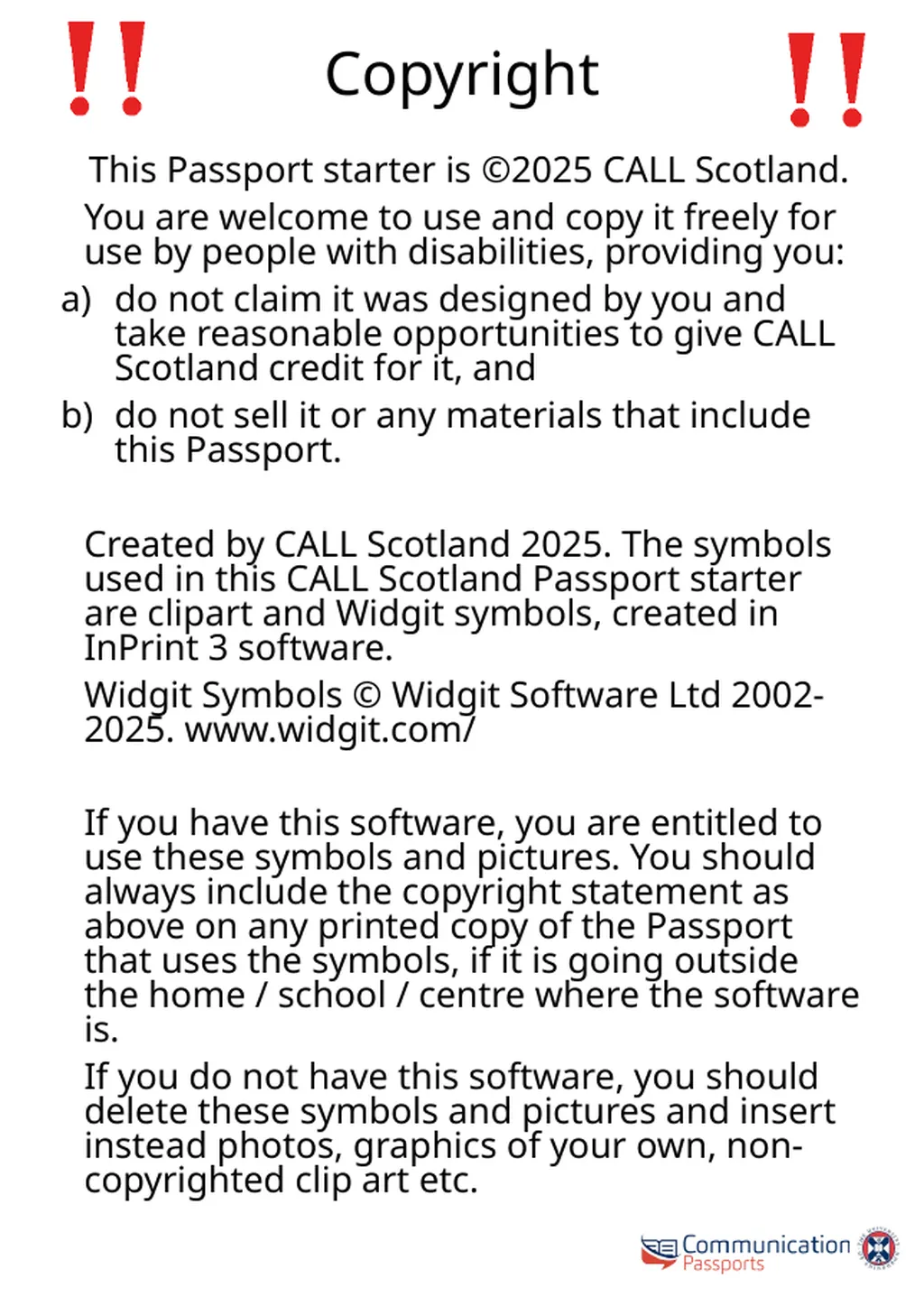 Personalising your Passport DO – delete or change - slide 3 of 21