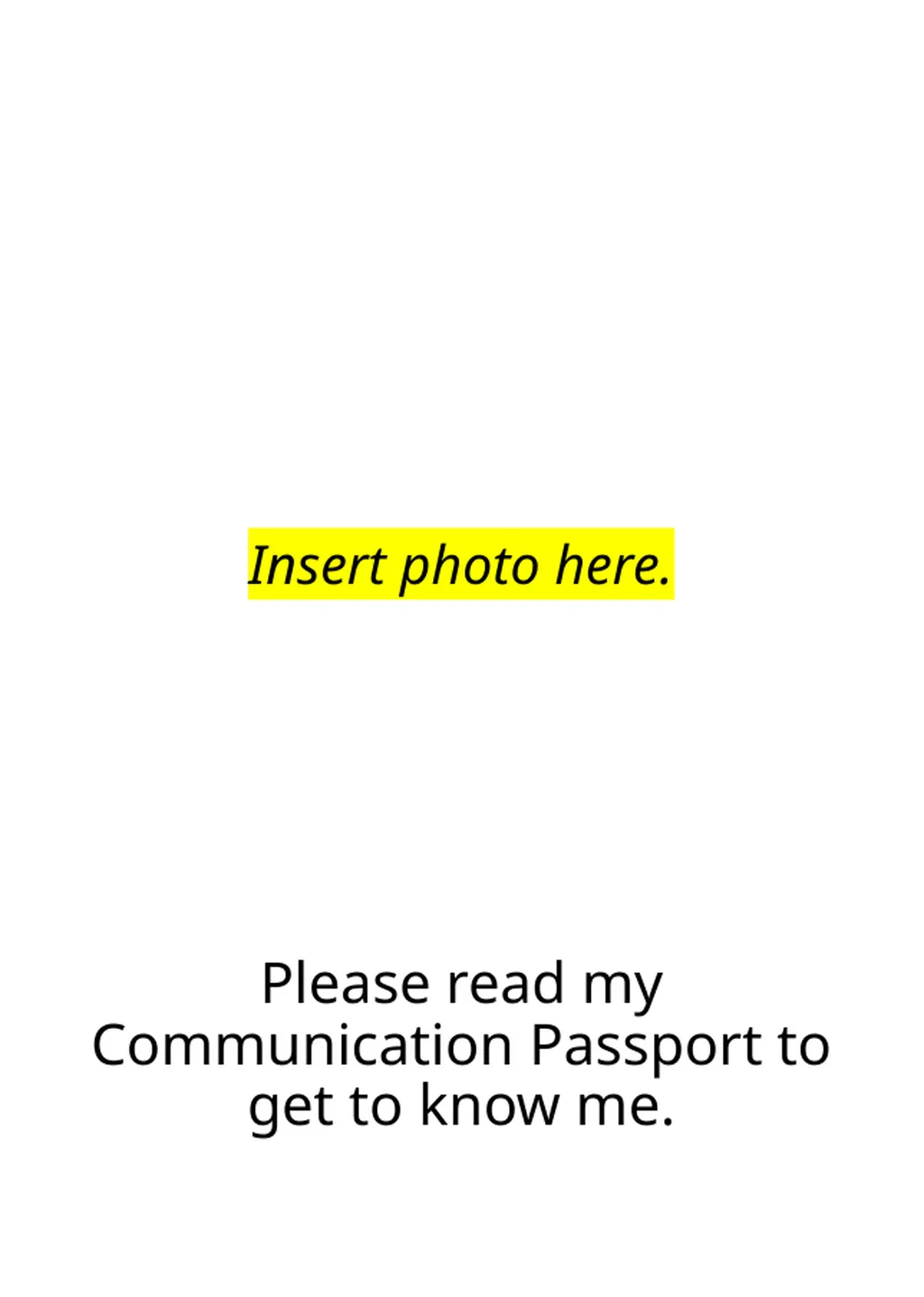 Personalising your Passport DO – delete or change - slide 4 of 21
