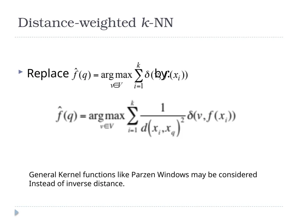 K Nearest Neighbor Classification Bayes - slide 8 of 32