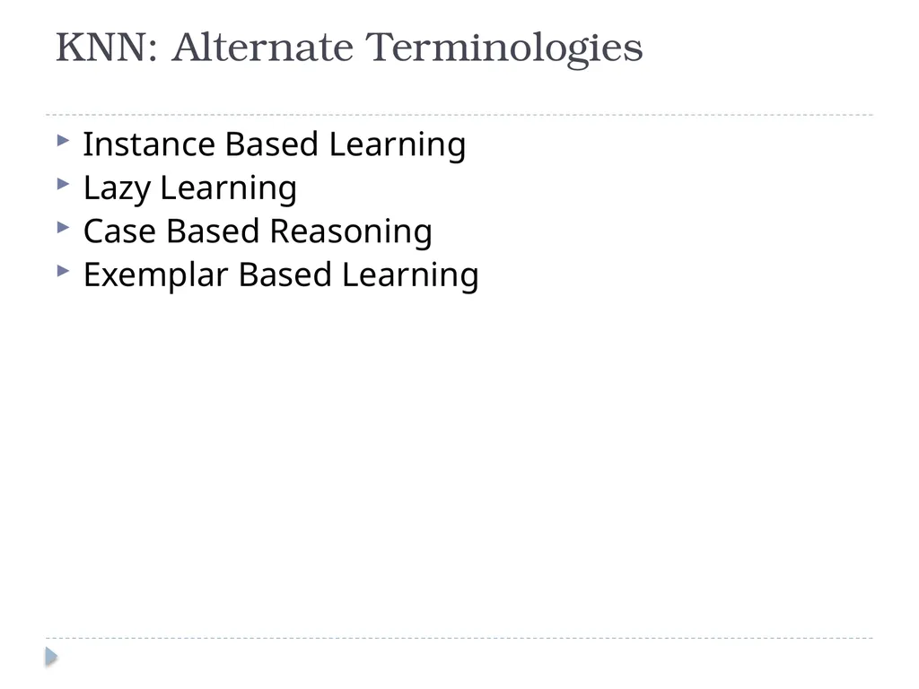 K Nearest Neighbor Classification Bayes - slide 32 of 32