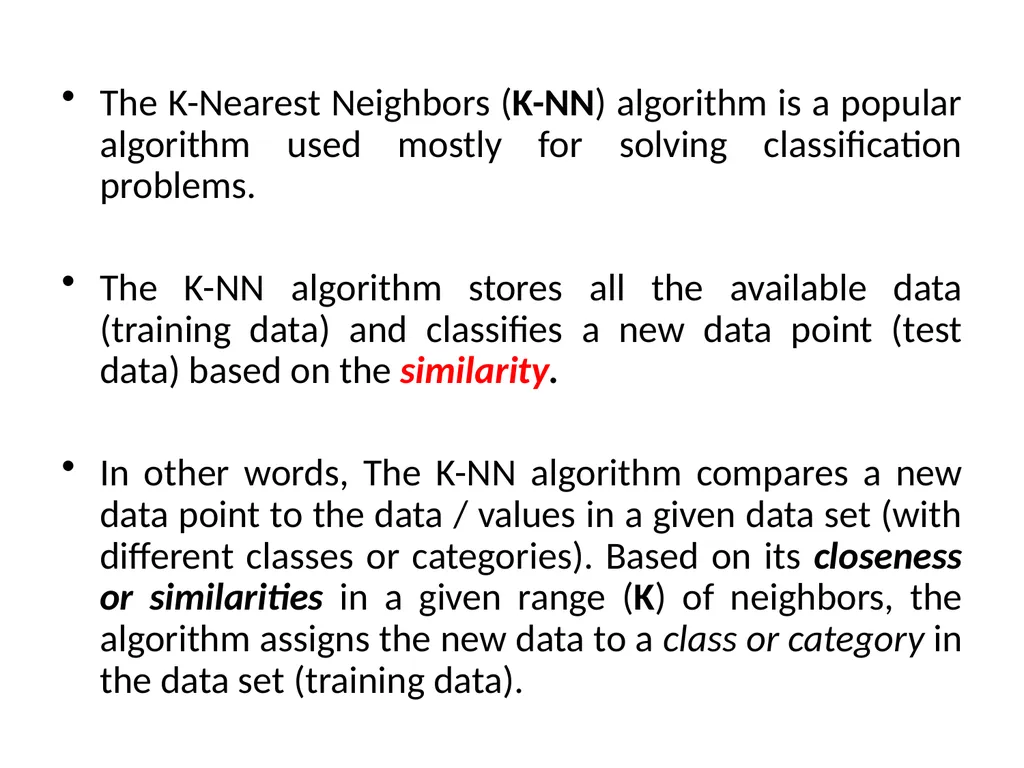 Lazy Learners (or Learning from Your Neighbors) - slide 4 of 23