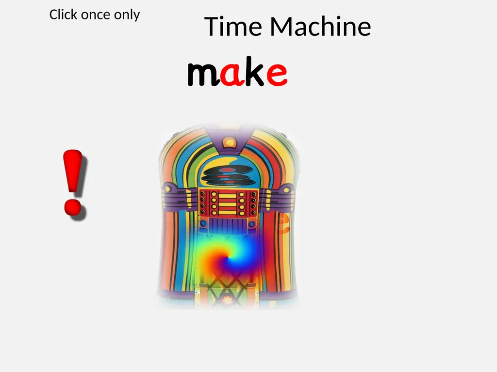 Time Machine Click once only Time Machine Click - slide 11 of 13