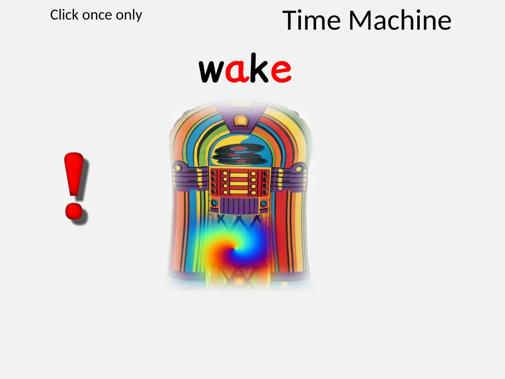 Time Machine Click once only Time Machine Click - slide 12 of 13