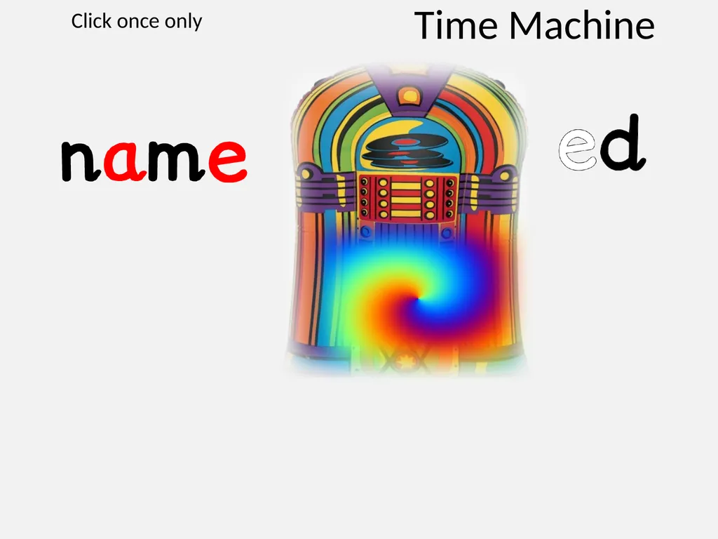 Time Machine Click once only Time Machine Click - slide 9 of 13